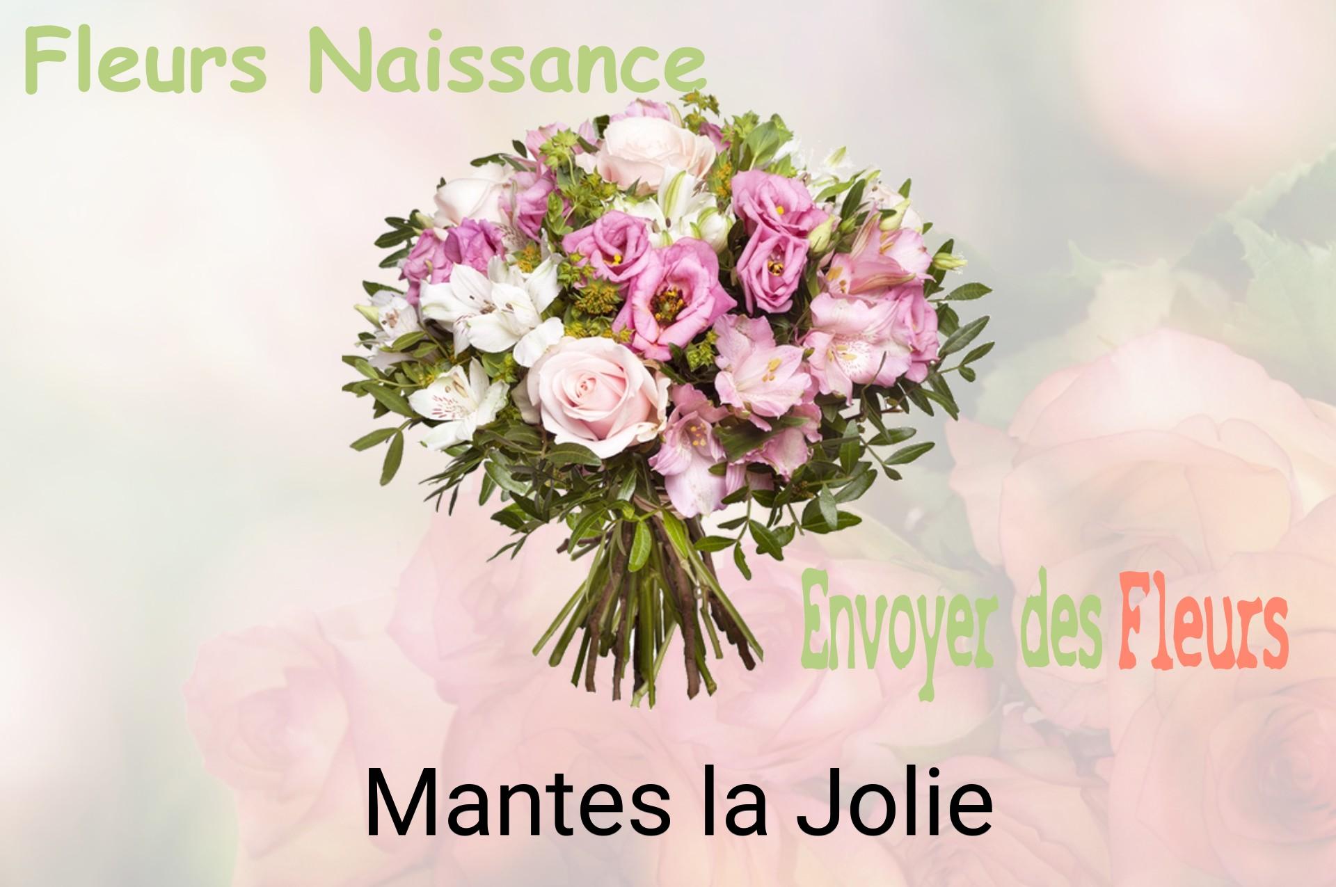 Bouquet de fleurs de naissance livré à Mantes-la-Jolie